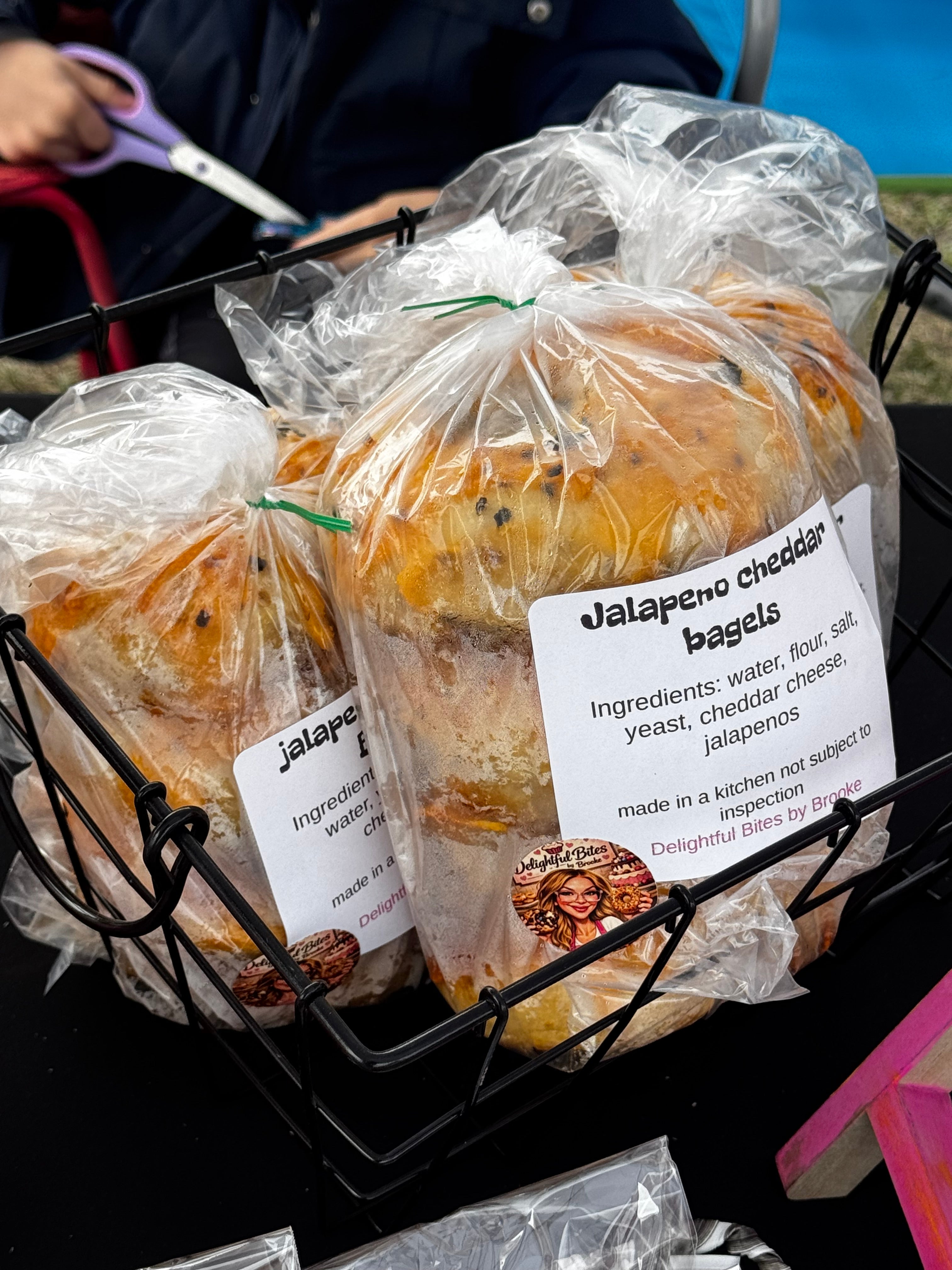 Jalapeno Cheddar Bagels